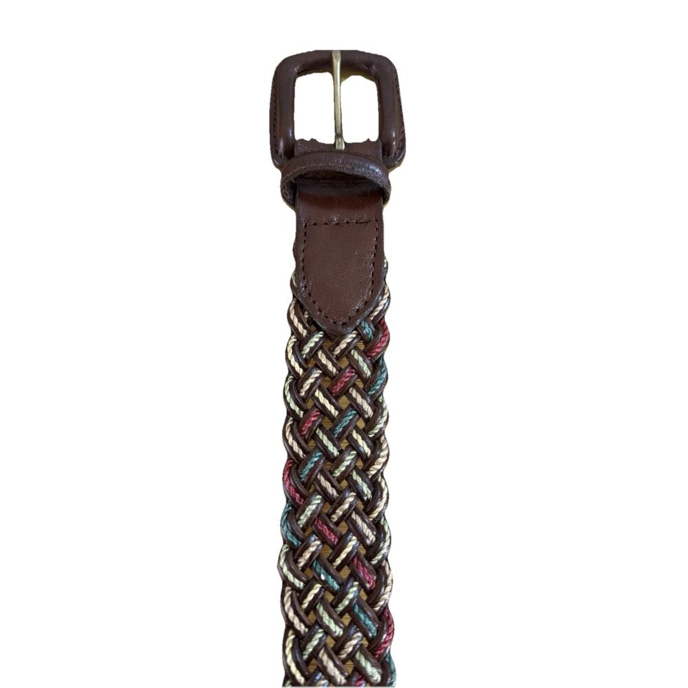 Talbots Women’s Braided Leather Belt Size S Multicolor